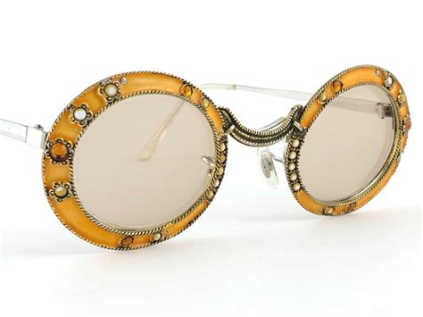 dior brille 60 jahre|Ultra Rare 1960 Christian Dior Emaille Jewelled Orange  .